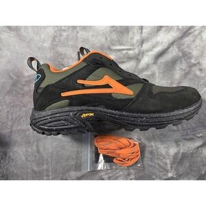 Lakai x Poler Evo 2.0 Trail Shoes Vibram Soles Men's Size 10 Green/Black/Orange